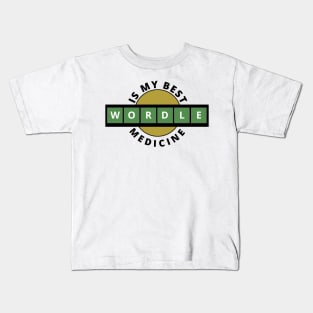 My Best Medicine - Wordle Inspired Theme Kids T-Shirt